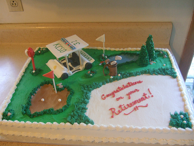 Golf Retirement Sheet Cakes Golf Retirement Sheet Cakes