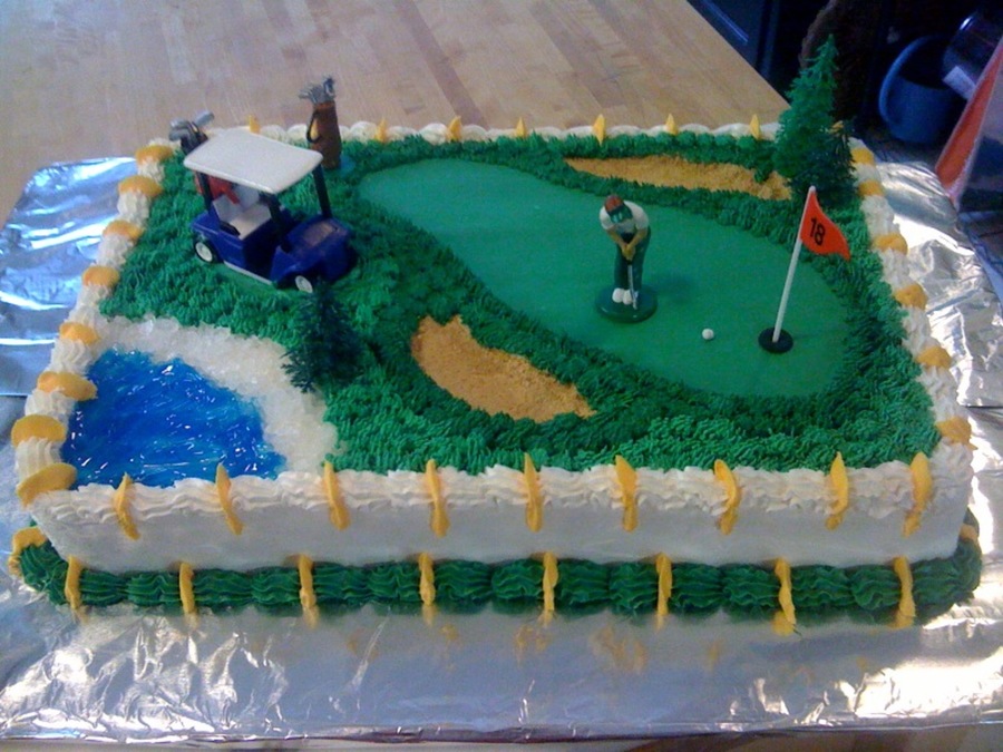Golf Theme Retirement Cake Golf Theme Retirement Cake