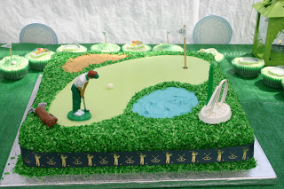 Golf Themed Birthday Cake Golf Themed Birthday Cake