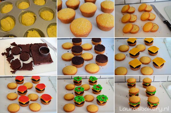 Hamburger Cupcakes Hamburger Cupcakes