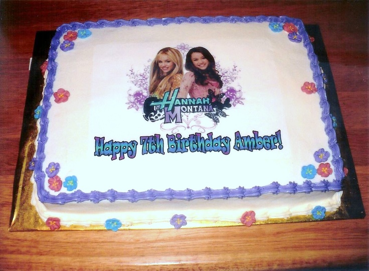 Hannah Montana Birthday Cake Hannah Montana Birthday Cake