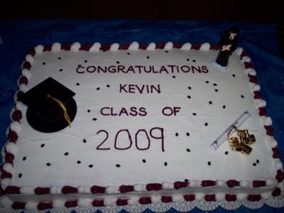 9 Simple Homemade Graduation Cakes Photo High School Graduation