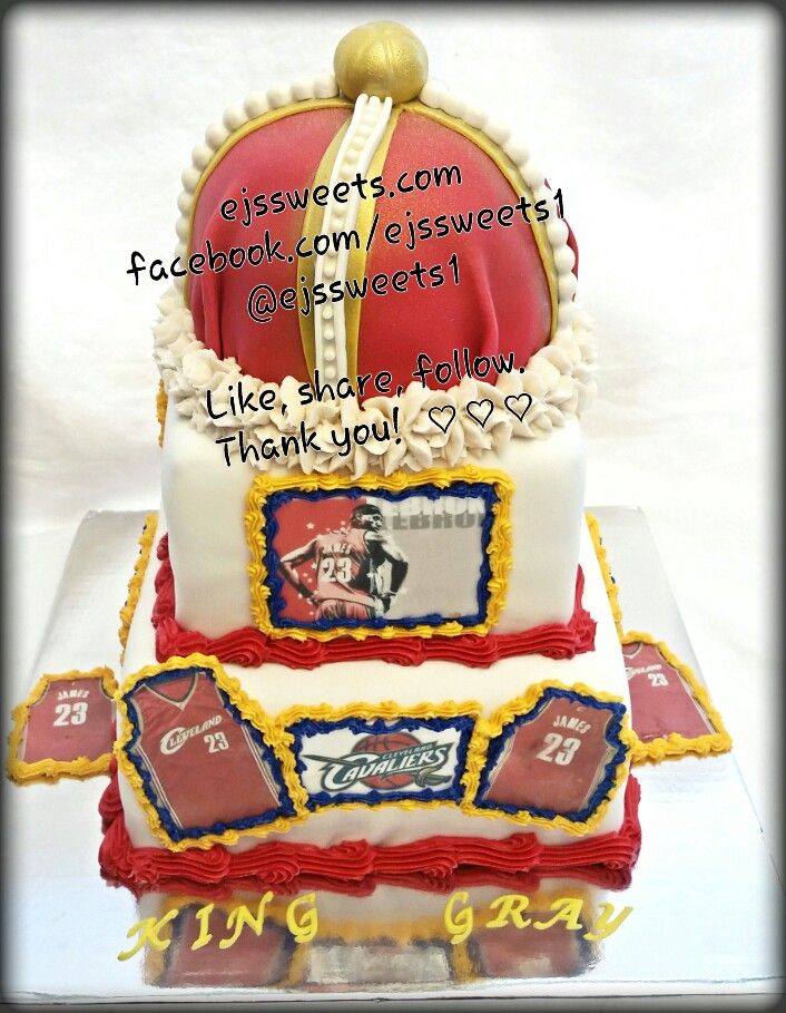 LeBron Cleveland Cavaliers Birthday Cake LeBron Cleveland Cavaliers Birthday Cake