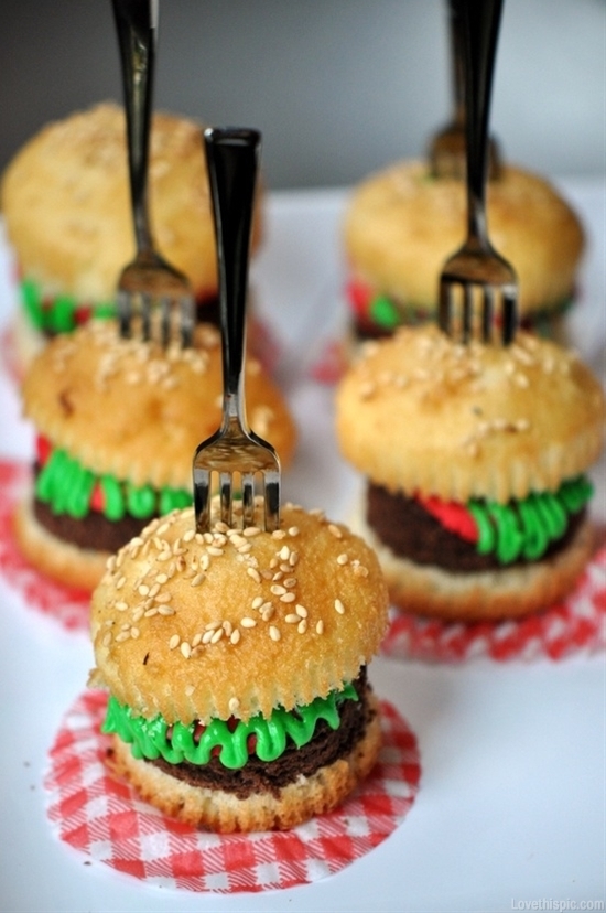 12 Photos of Mini Cheeseburger Cupcakes 12 Photos of Mini Cheeseburger Cupcakes