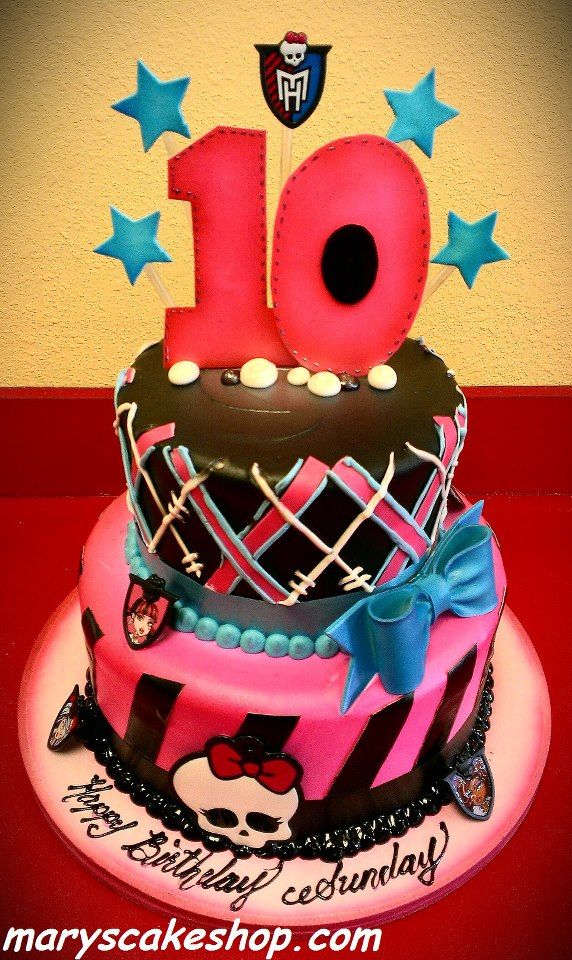 Monster High Cake 2 Tier Monster High Cake 2 Tier