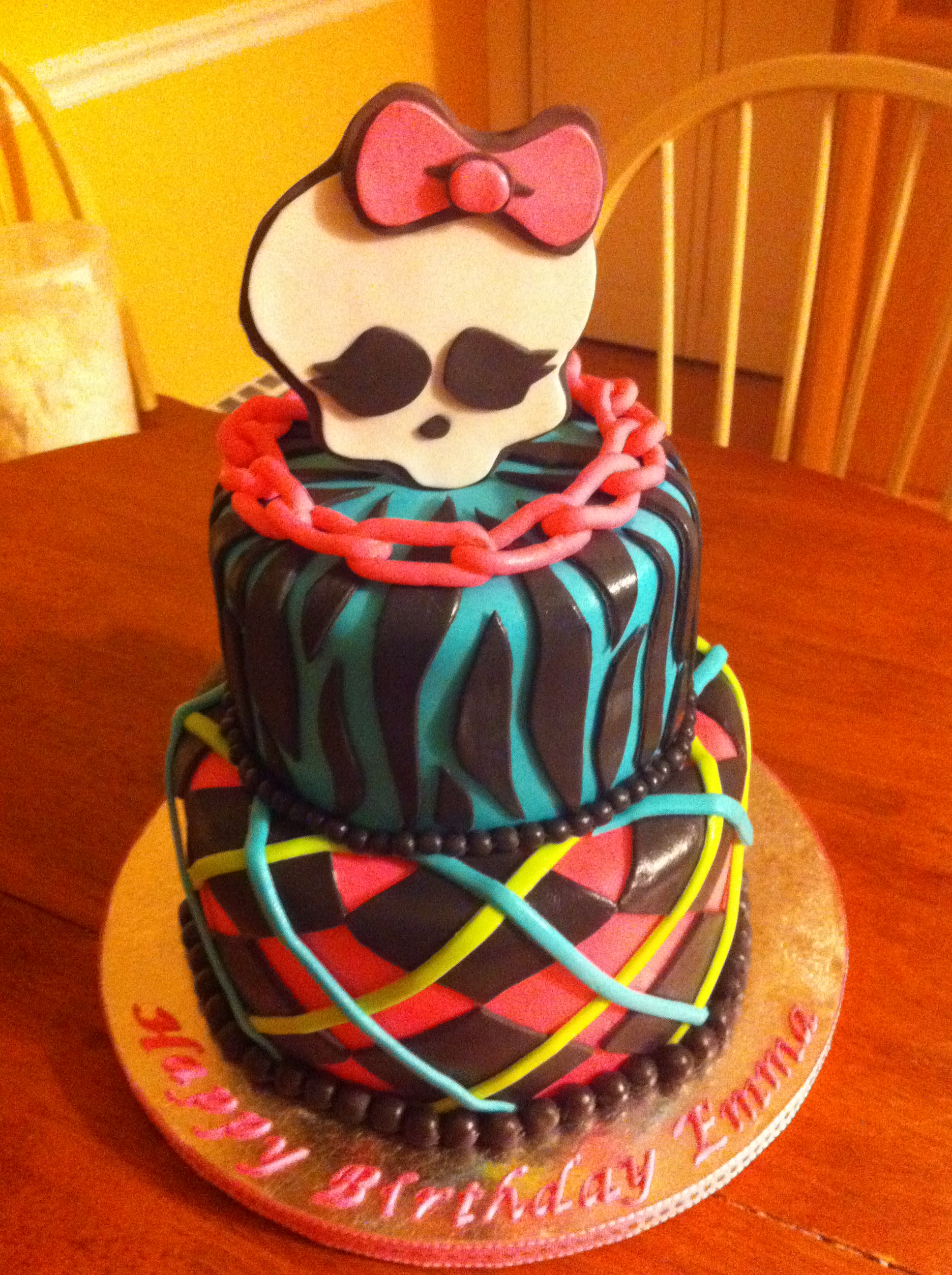 Monsters High Birthday Cake 2 Tier Monsters High Birthday Cake 2 Tier