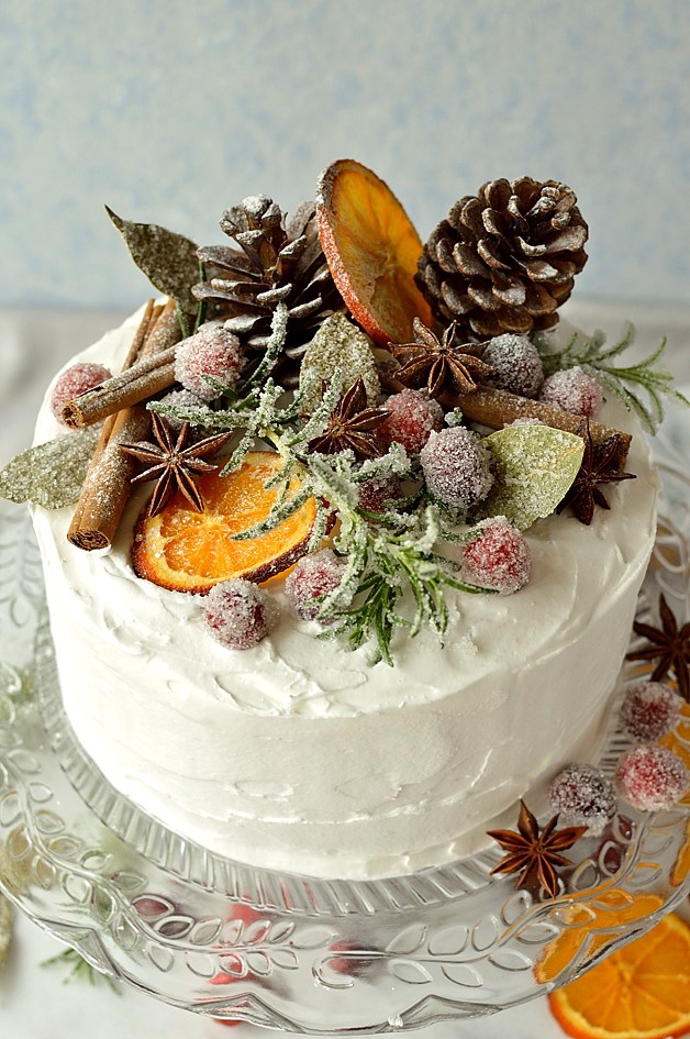 Orange Fruit Cake Decorations