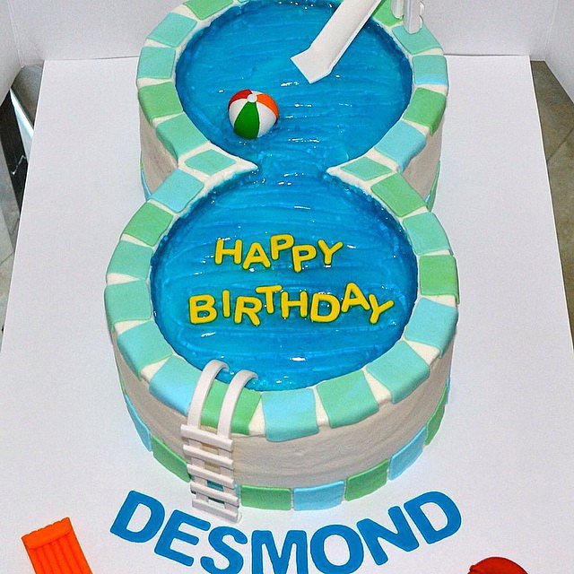 Pool Party Birthday Cake