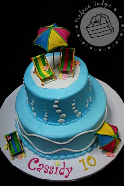 Pool Party Cake