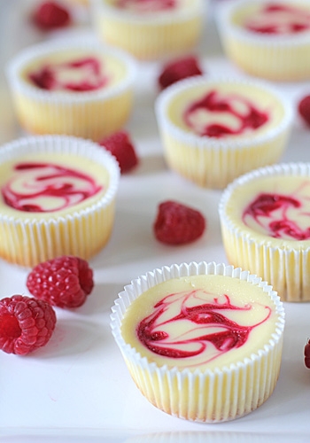 Raspberry Swirl Cheesecake Minis Raspberry Swirl Cheesecake Minis