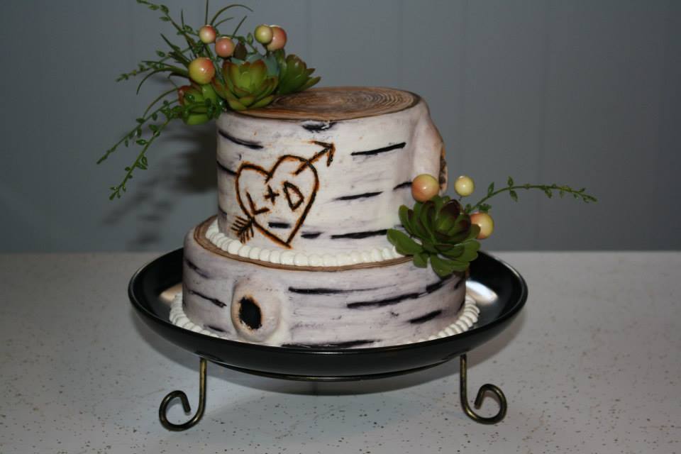 Rustic Wedding Shower Cake Rustic Wedding Shower Cake