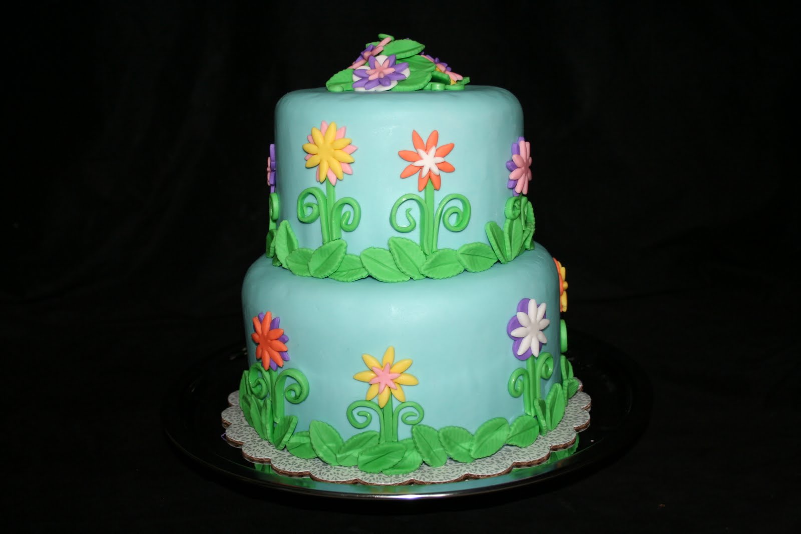 Spring Flower Themed Cake