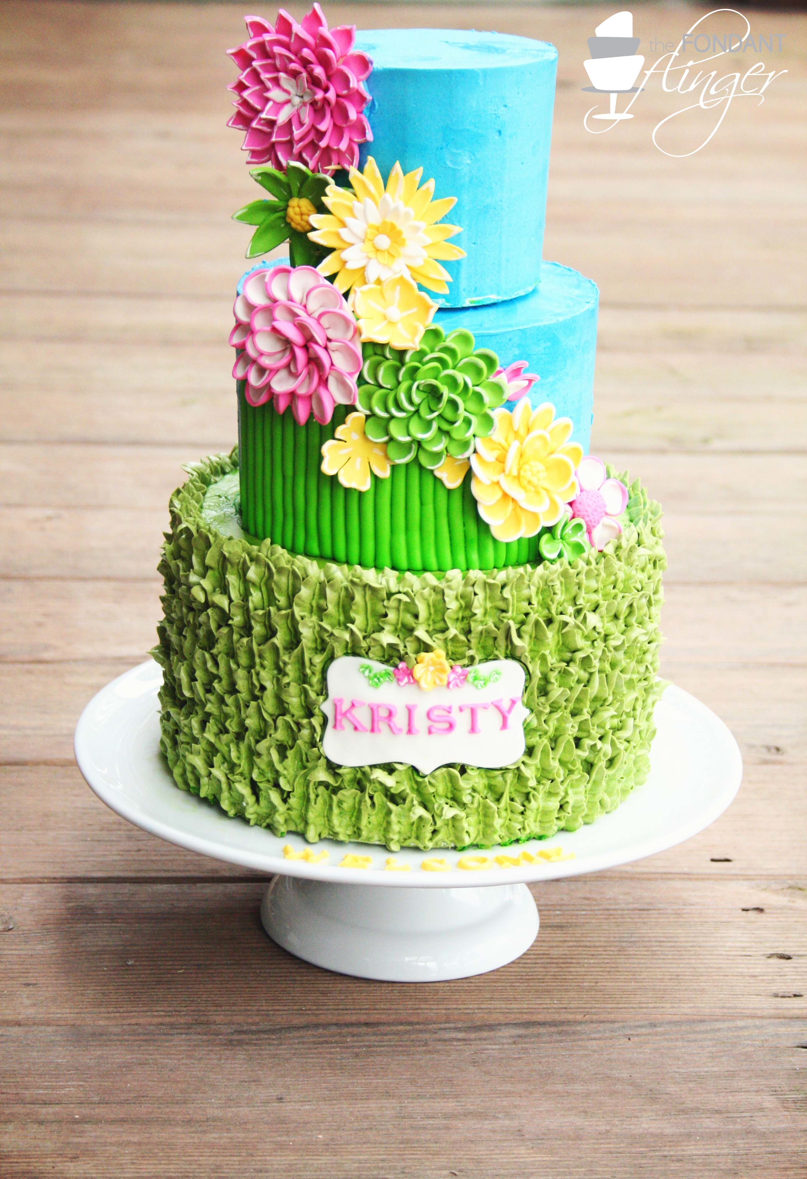 Spring Flowers Cake Spring Flowers Cake