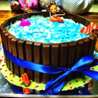 Swimming Pool Party Birthday Cake