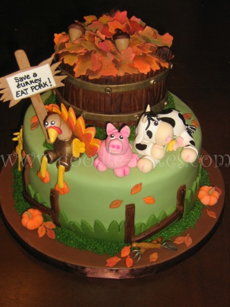 Thanksgiving Fall Cake Thanksgiving Fall Cake