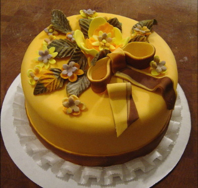 Thanksgiving Fondant Cake Thanksgiving Fondant Cake