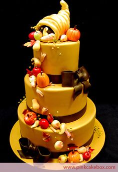 Thanksgiving Wedding Cake Thanksgiving Wedding Cake