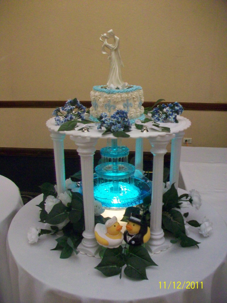 Wedding Cake With Water Fountain Cup Cake Wedding Cake With Water Fountain Cup Cake