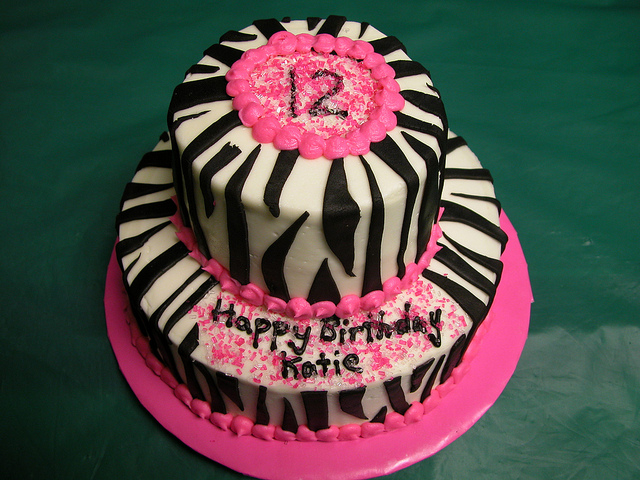 Zebra Birthday Cakes for Girls