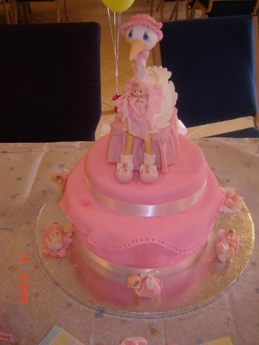 2 Tier Fondant Cake Baby Shower 2 Tier Fondant Cake Baby Shower