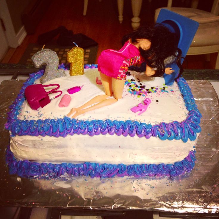 21st Barbie Birthday Cake 21st Barbie Birthday Cake