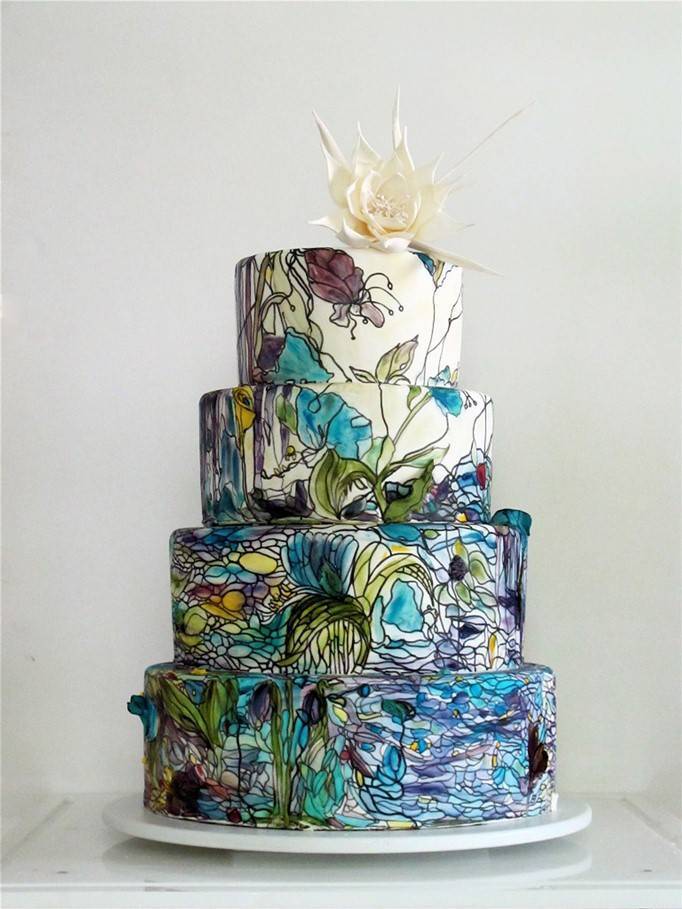 Amazing Wedding Cakes Painted