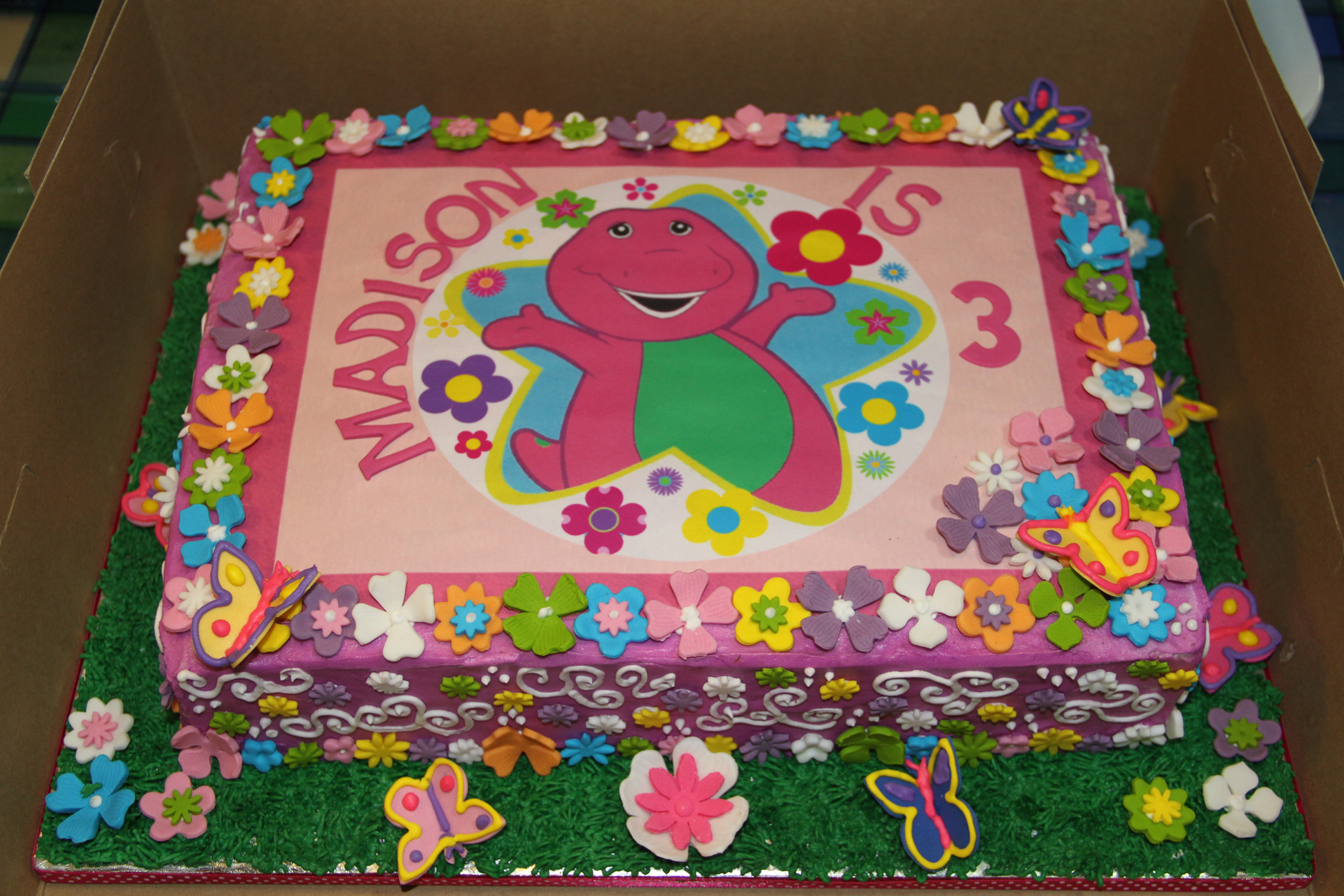 Barney Birthday Cake