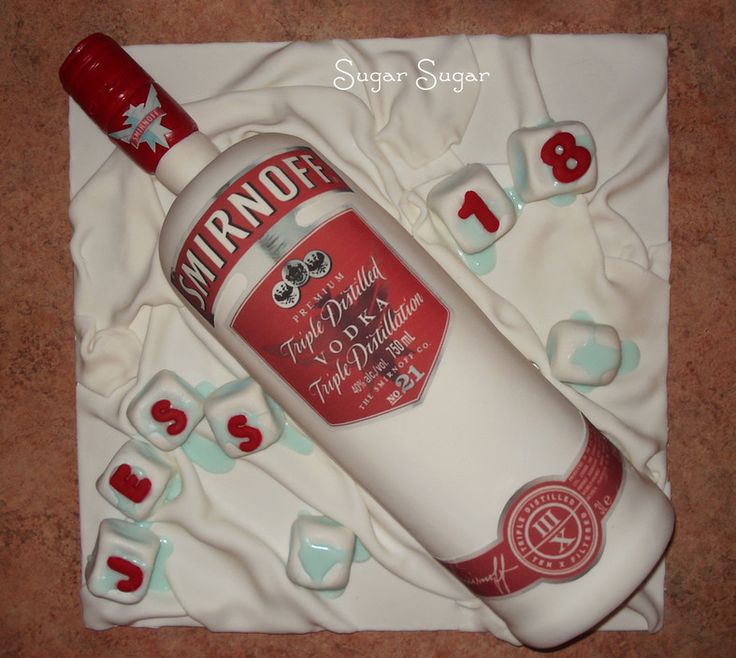 Birthday Cake Vodka Bottle