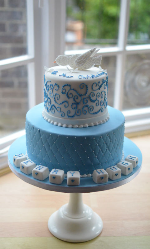 Boys Christening Cake Boys Christening Cake