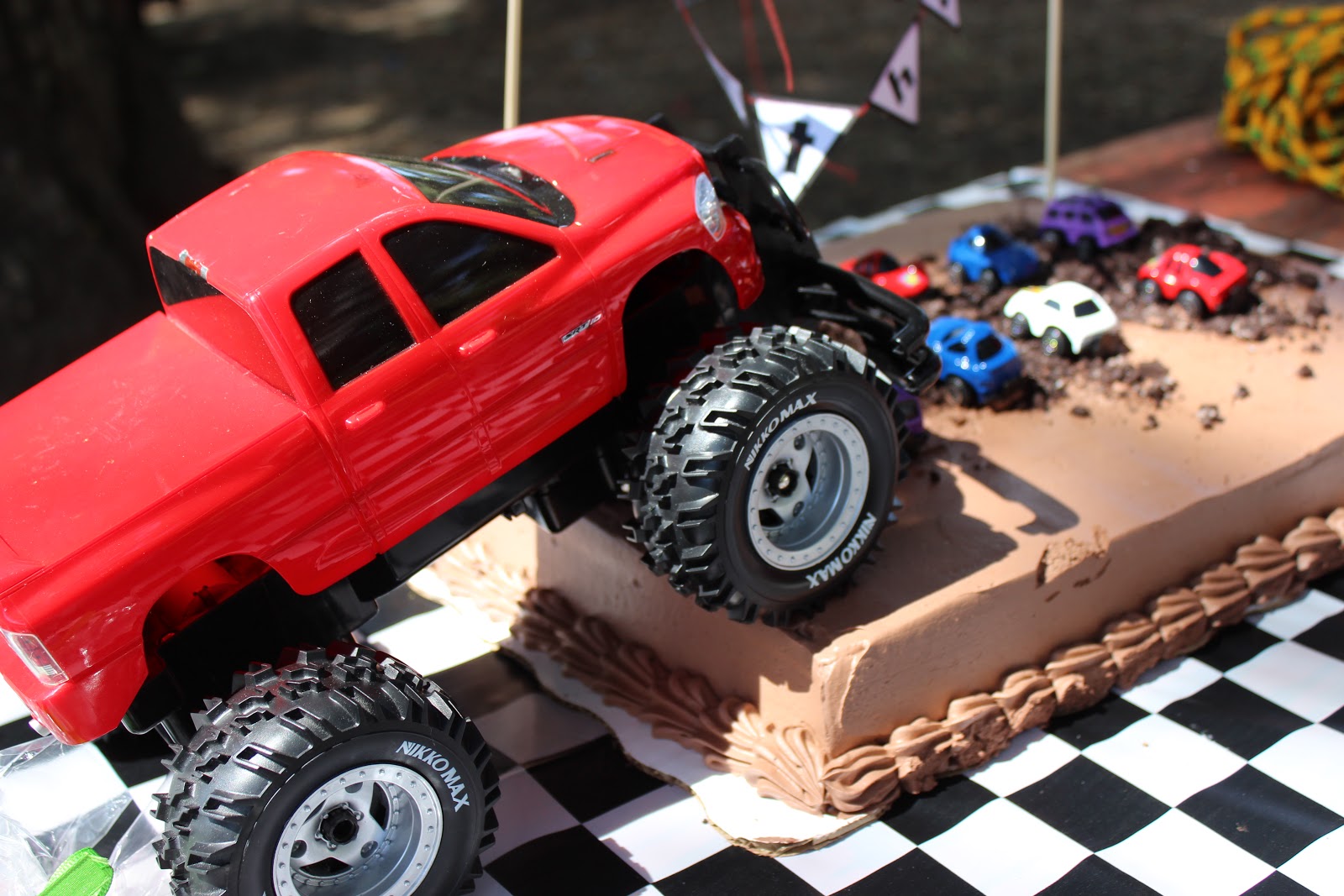 Cars and Trucks Birthday Cake
