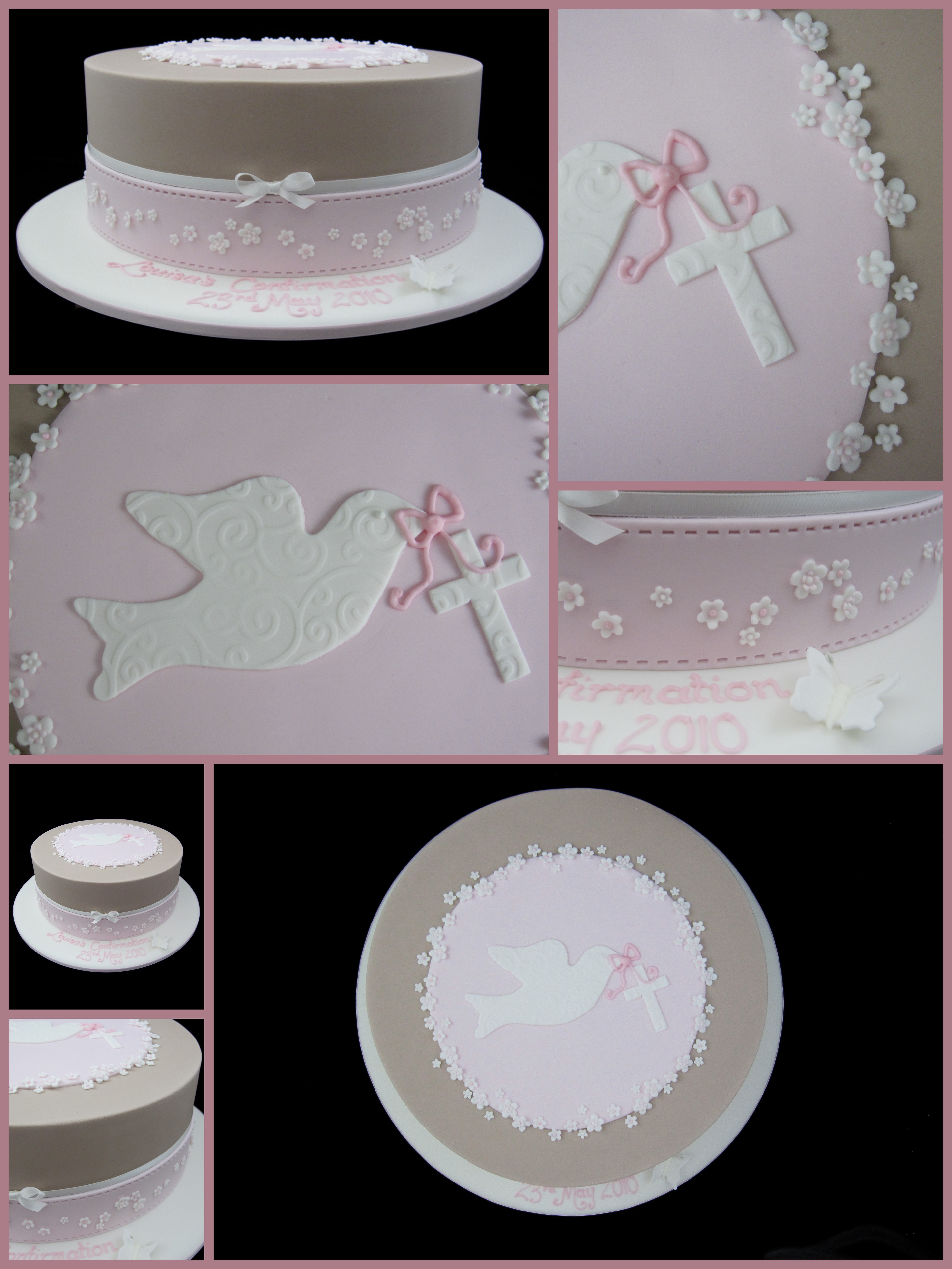 Confirmation Cakes with Doves Confirmation Cakes with Doves