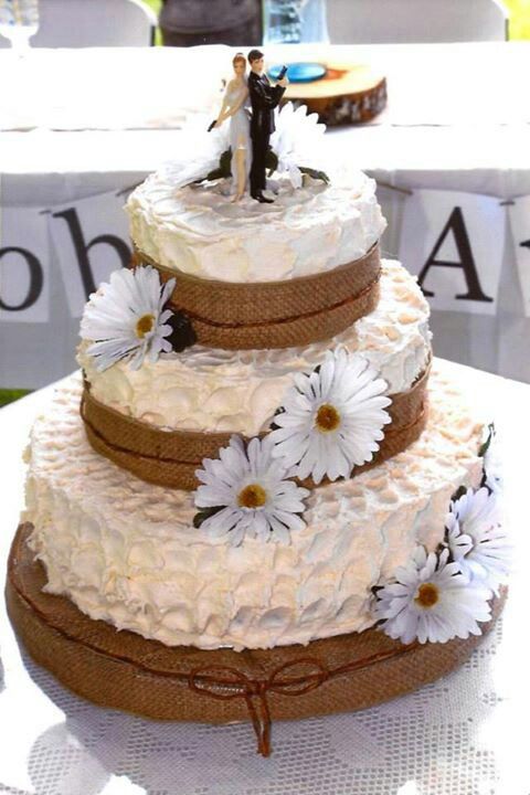 Country Daisy Wedding Cake Country Daisy Wedding Cake