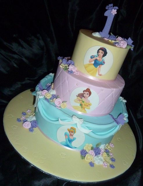 Disney Princess First Birthday Cake Disney Princess First Birthday Cake