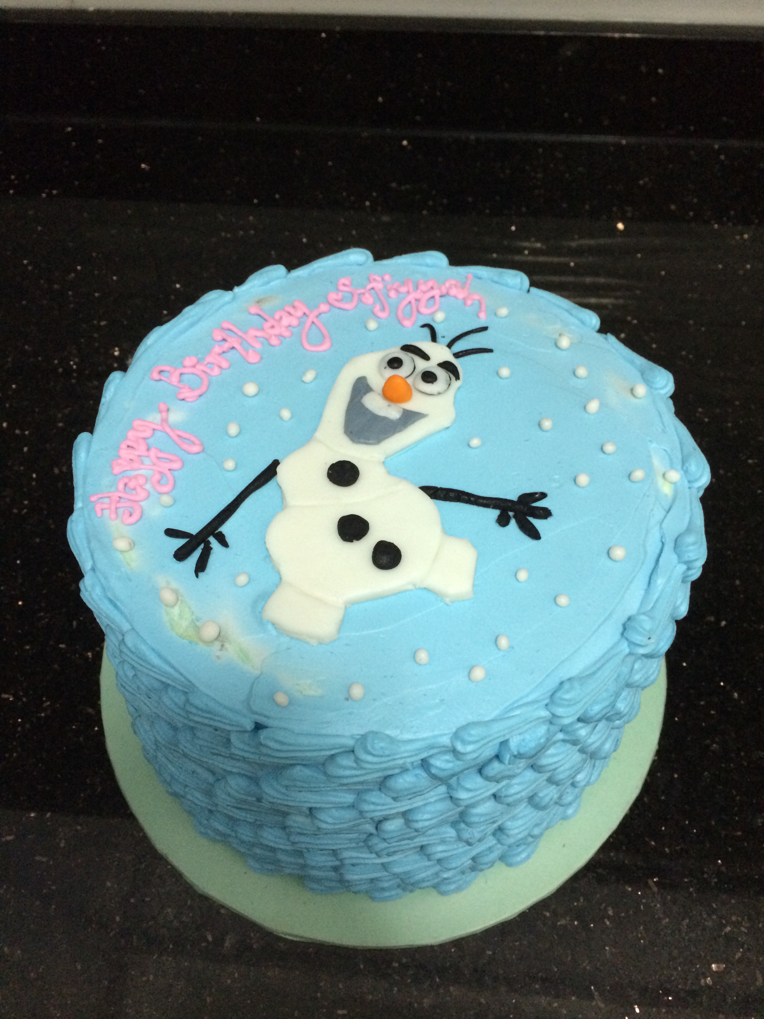 Frozen Movie Cake Frozen Movie Cake