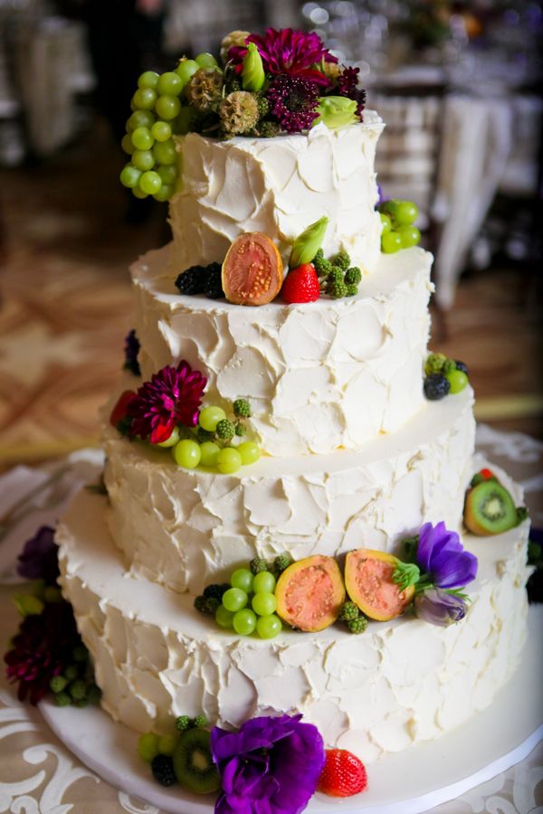 Fruit-And-Flower-Decorated-Cake