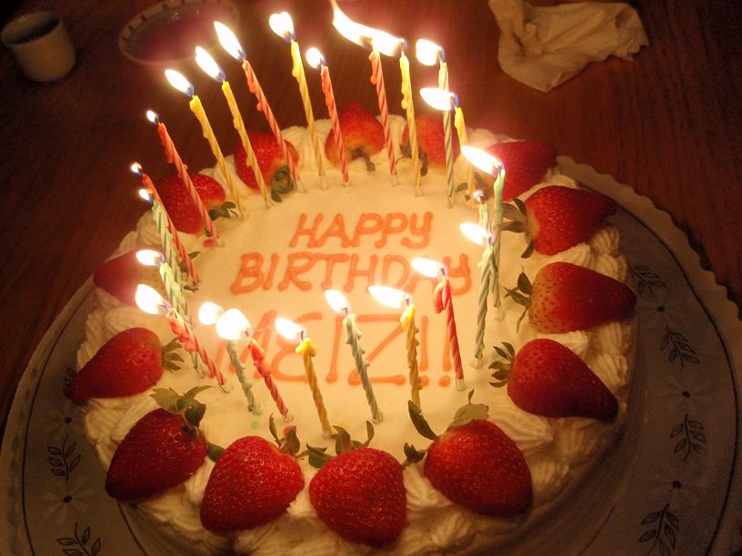 Happy Birthday Cake with Candles Happy Birthday Cake with Candles