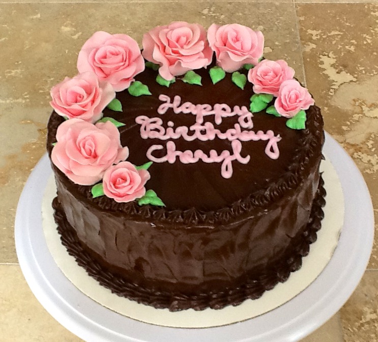 Happy Birthday на торте кремом красиво