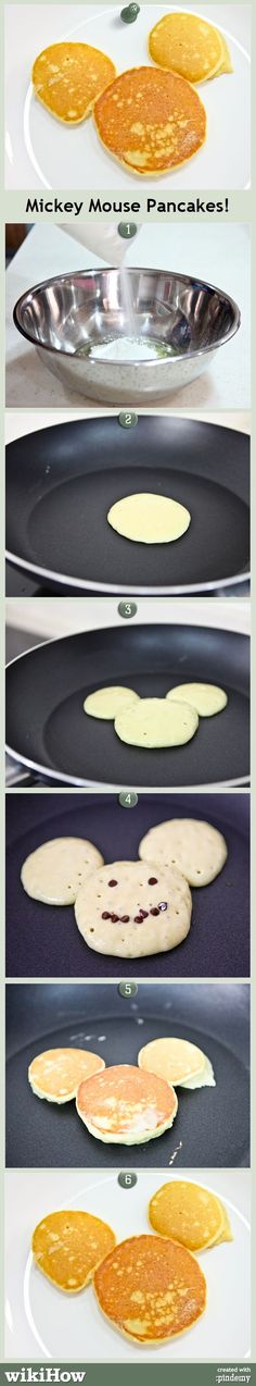 How to Make Mickey Mouse Pancakes How to Make Mickey Mouse Pancakes