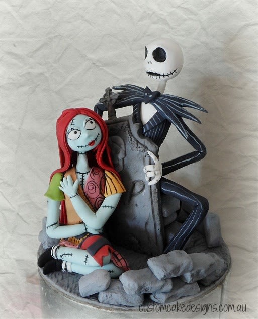 Jack and Sally Nightmare Before Christmas Cake Jack and Sally Nightmare Before Christmas Cake
