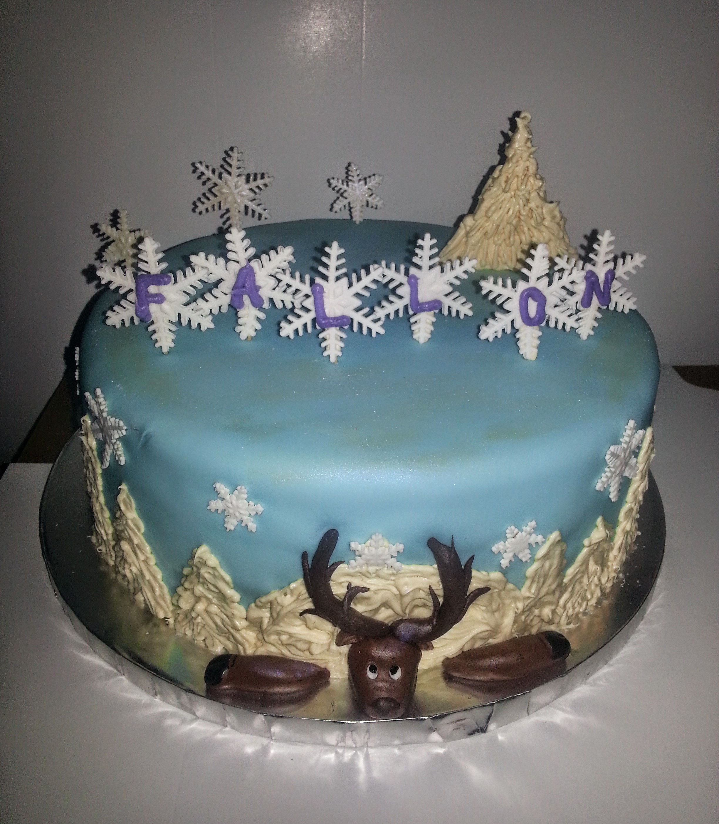 Let It Go Frozen Cake