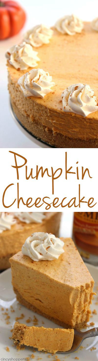 No-Bake Pumpkin Cheesecake No-Bake Pumpkin Cheesecake