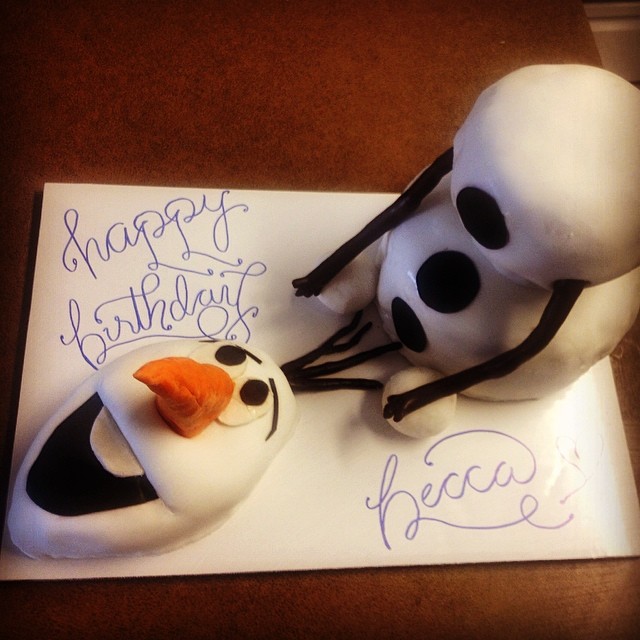 Olaf From Frozen the Movie Cake Olaf From Frozen the Movie Cake