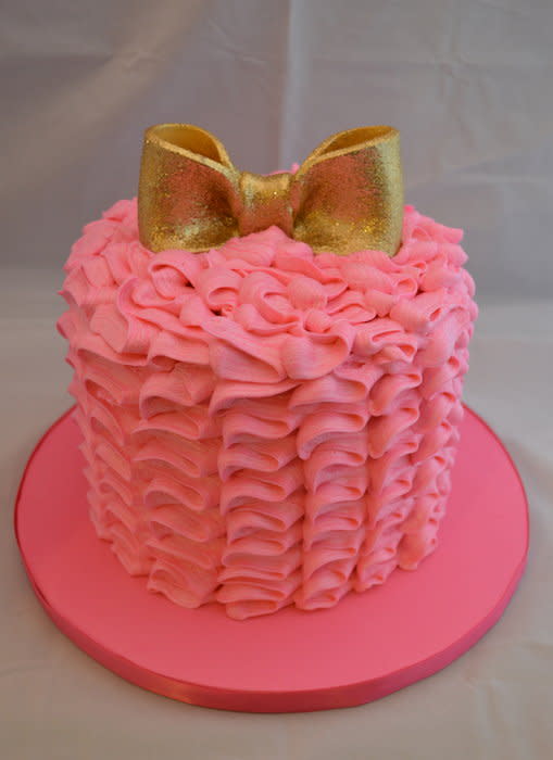 7 Photos of Hot Pink Fondant Cakes 7 Photos of Hot Pink Fondant Cakes
