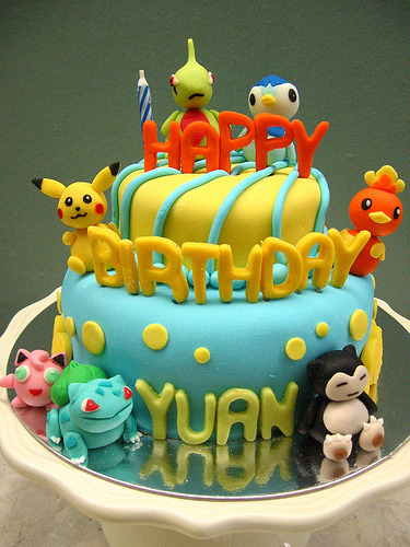 Pokemon Fondant Cake Pokemon Fondant Cake
