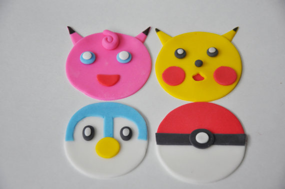 Pokemon Fondant Cupcake Toppers Pokemon Fondant Cupcake Toppers