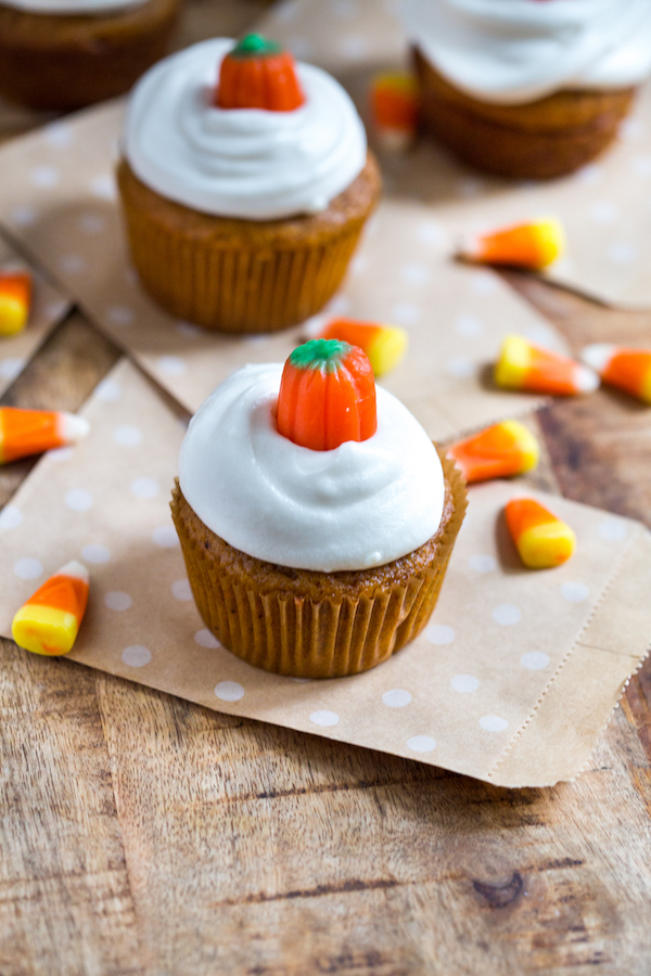 Pumpkin Cupcakes with Cream Cheese Frosting Pumpkin Cupcakes with Cream Cheese Frosting