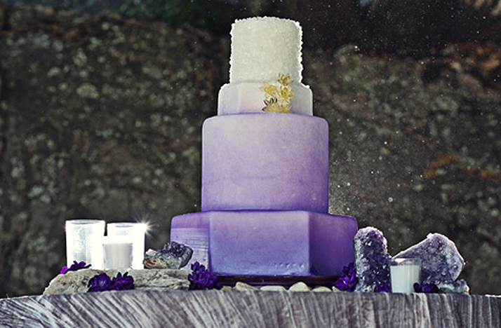 Purple Wedding Cake