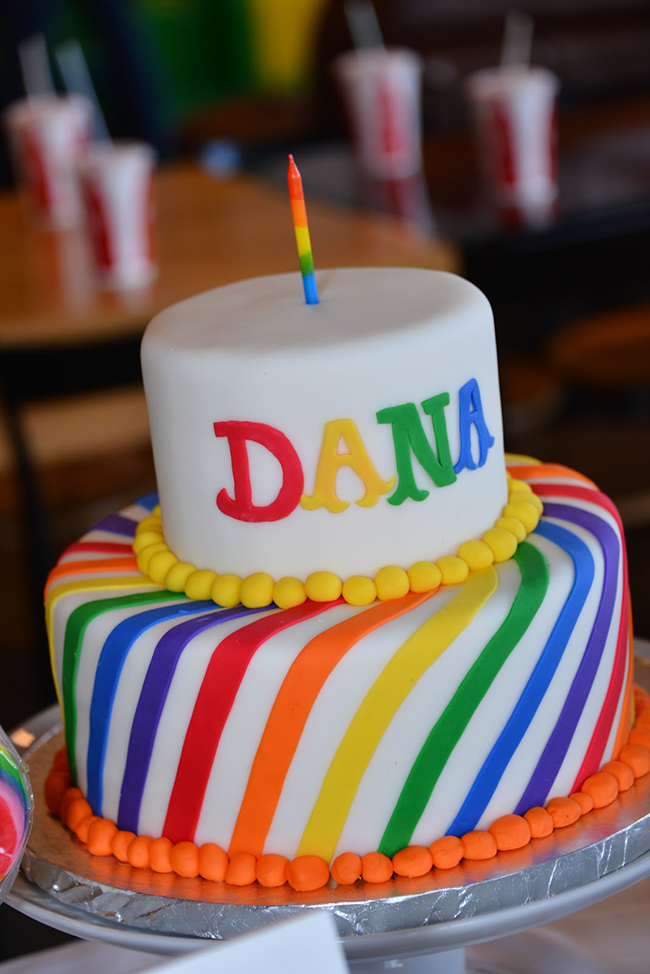 Rainbow Birthday Party Cake