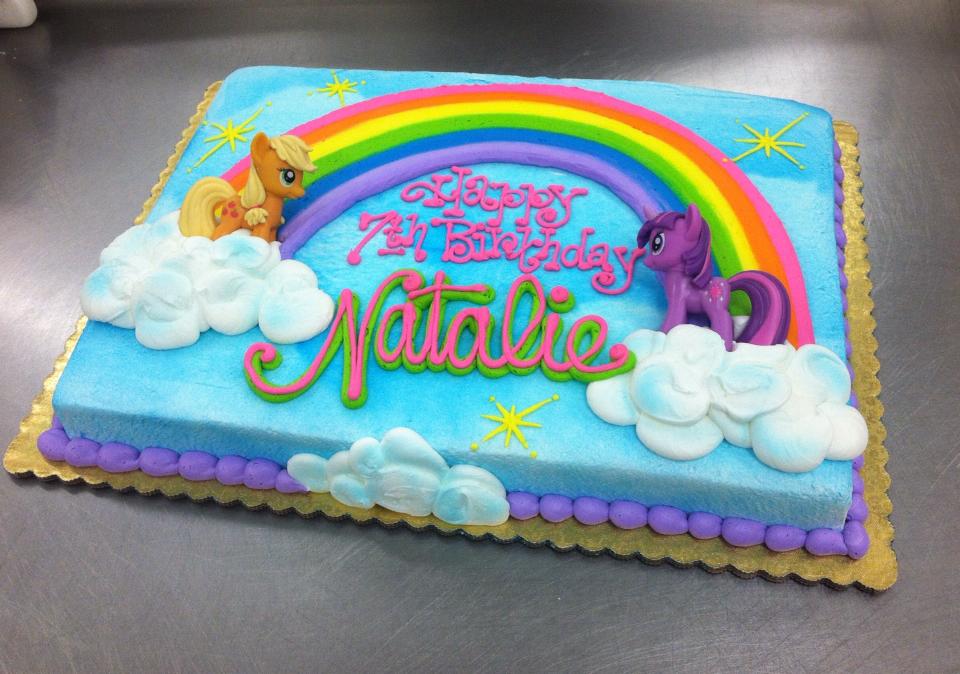 Rainbow Birthday Sheet Cake