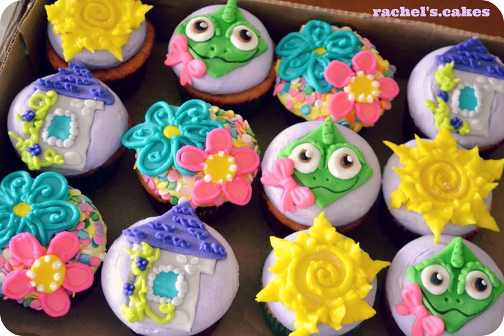 Rapunzel Theme Cupcakes Rapunzel Theme Cupcakes